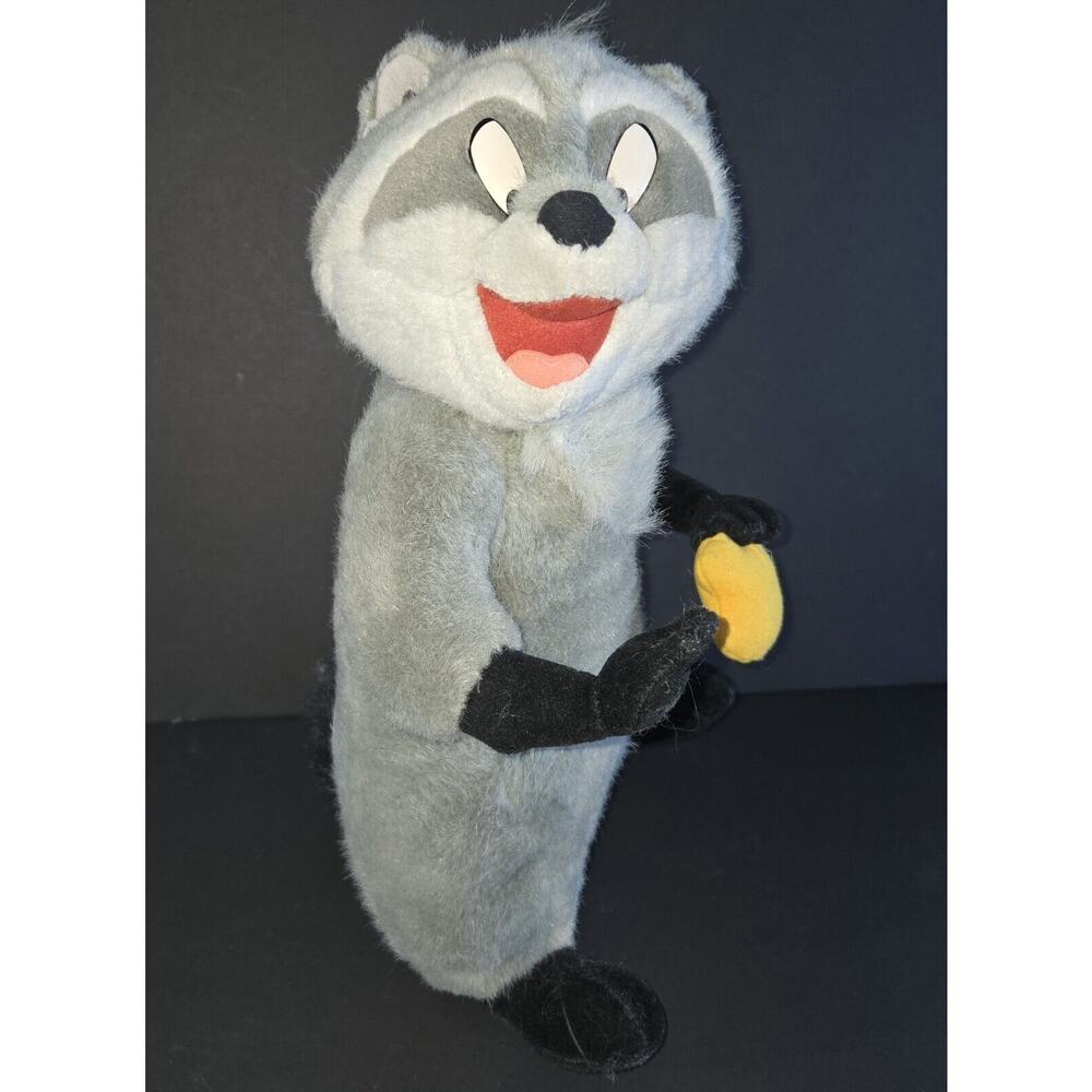 Disney‎ Meeko Raccoon Pocahontas Plush Stuffed Animal Toy 15" Tall Vintage